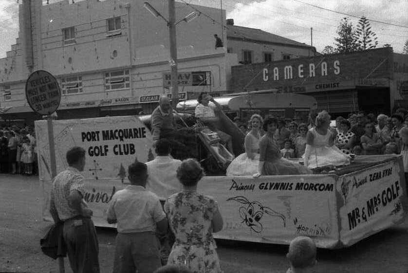 Huge event: Carnival of the Pines parade 1962.