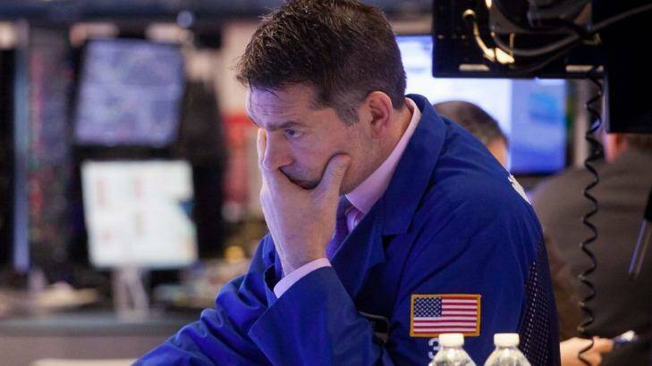Waves of selling pushed US bank shares to the lowest since 2013 and left the Nasdaq within spitting distance of a bear market. Photo: Michael Nagle