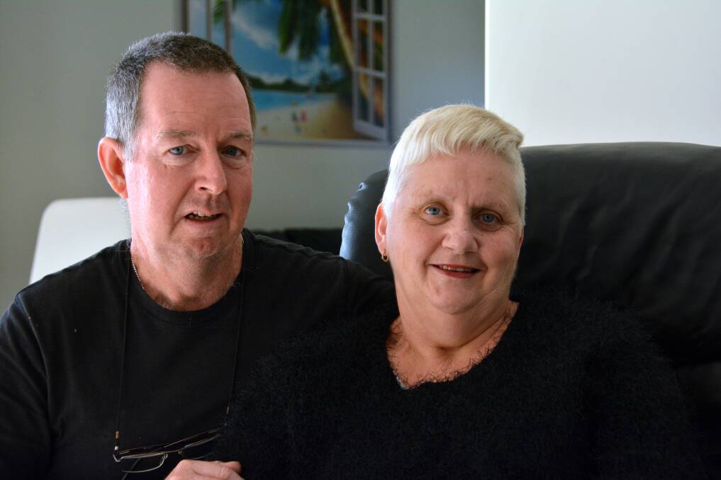 Angel required: Gary and Christine Olive are hopeful crowd funding will allow the Lake Cathie woman to take part in a stem cell treatment trial. Pic: PETER GLEESON
