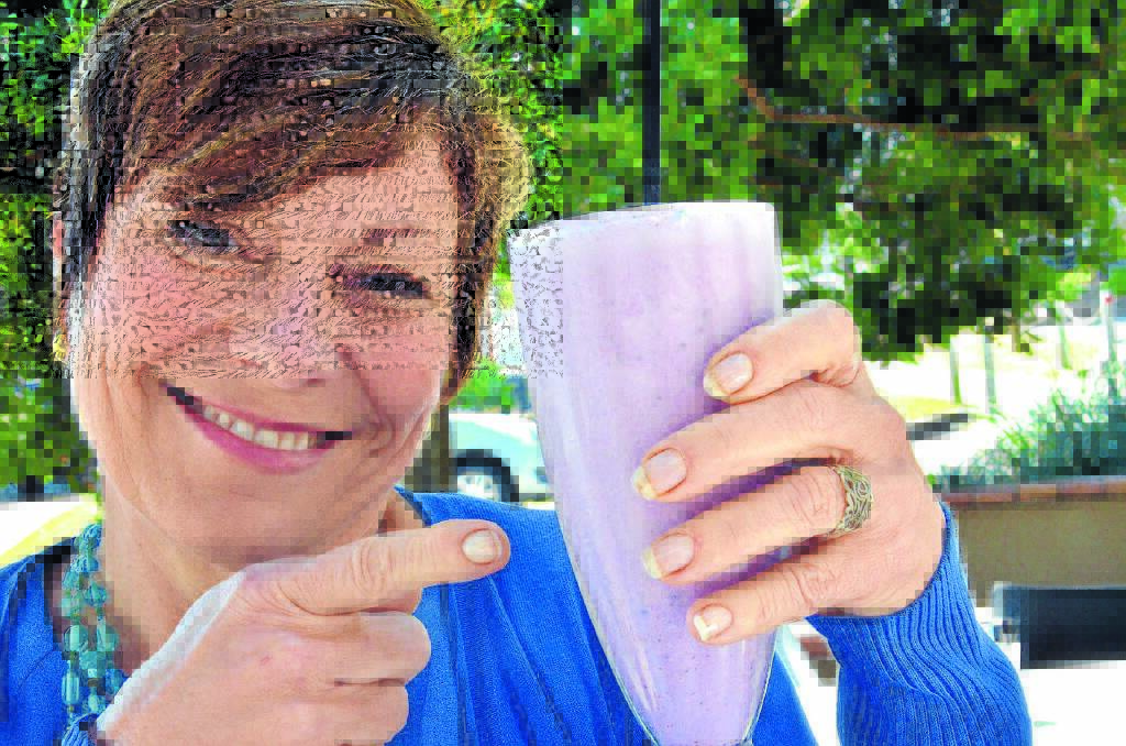 Try this: Ivana Agapiou and one of her berry smoothies.