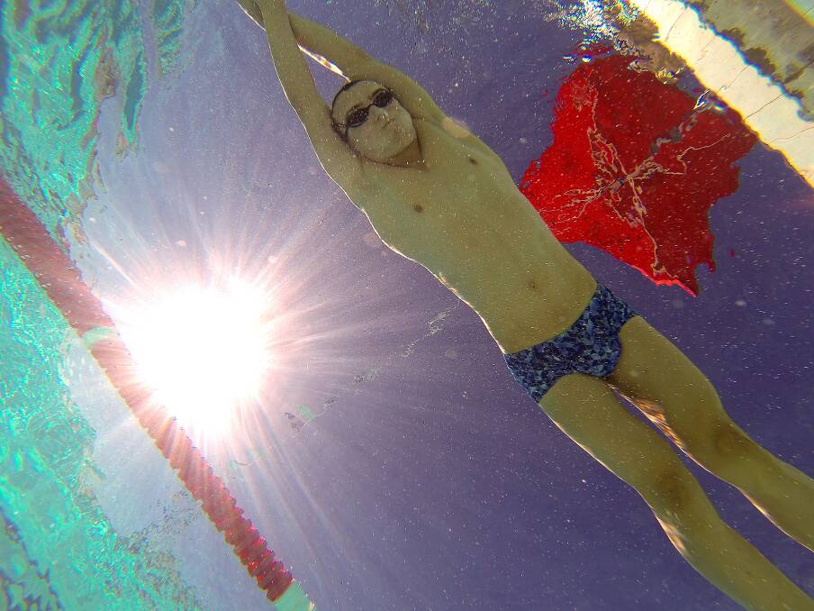 Back into it: Port Macquarie swimmer Tom Berryman. Pic: PETER GLEESON
