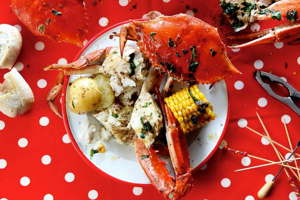 Crab boil Photo: Edwina Pickles