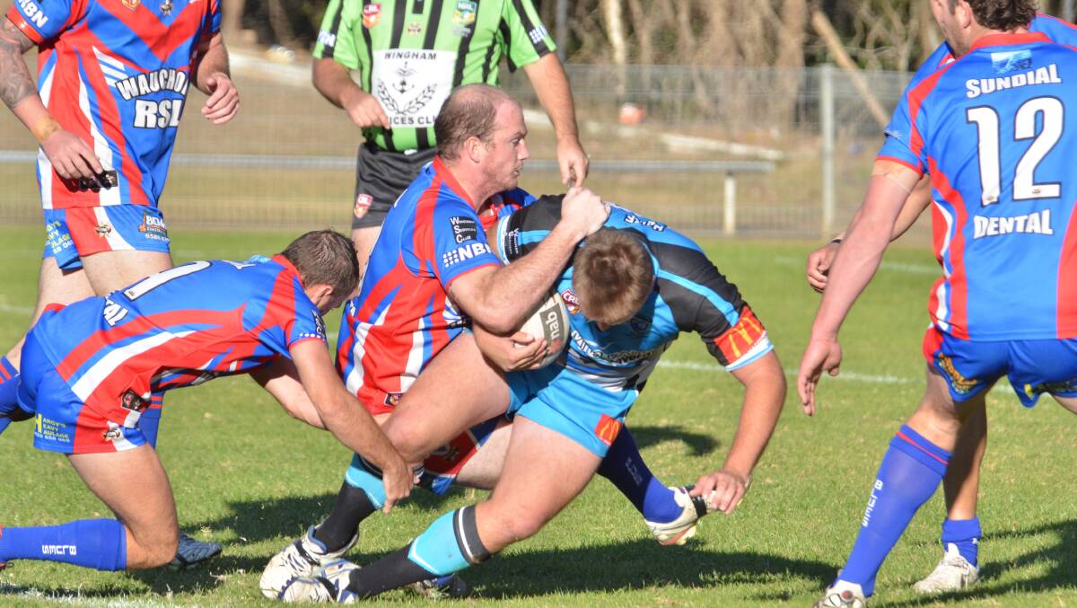 A scuffle broke out off the field following a rugby league game between the Port Macquarie Sharks and Wauchope Blues on Sunday afternoon.