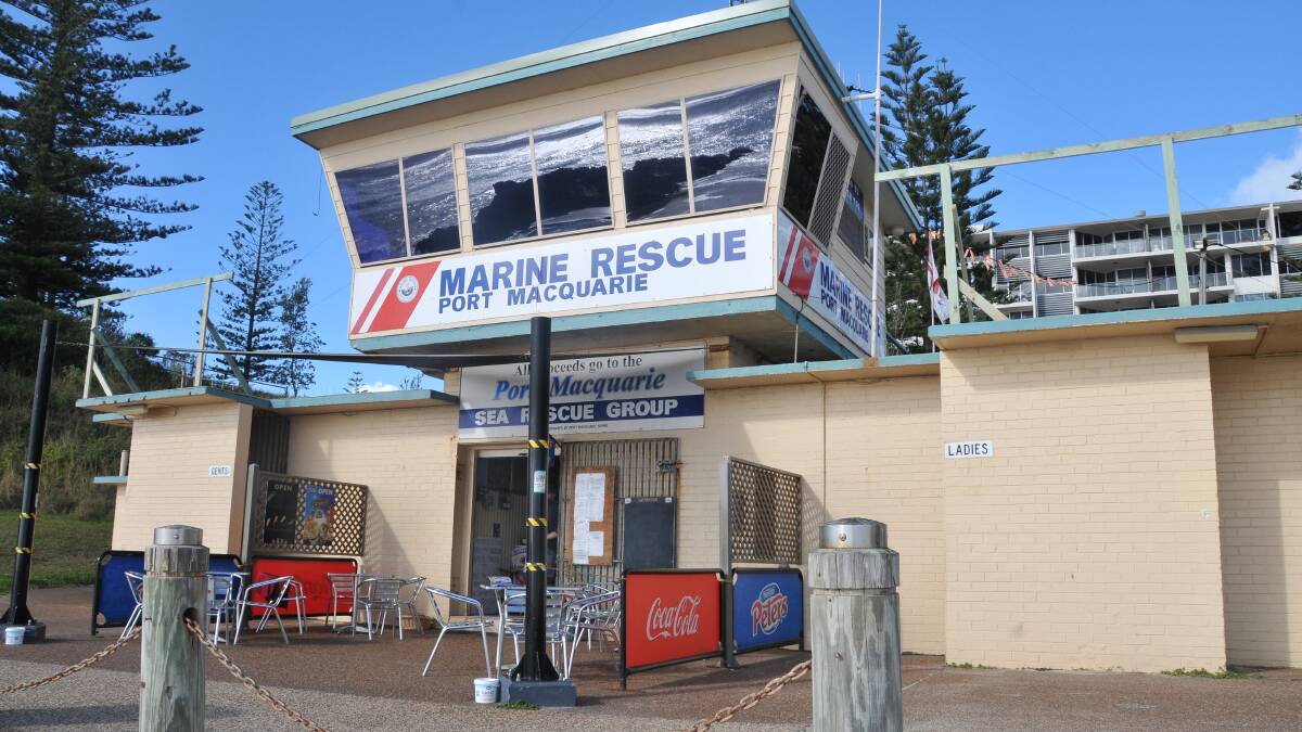 The current Marine Rescue facility on Town beach, Port Macquarie