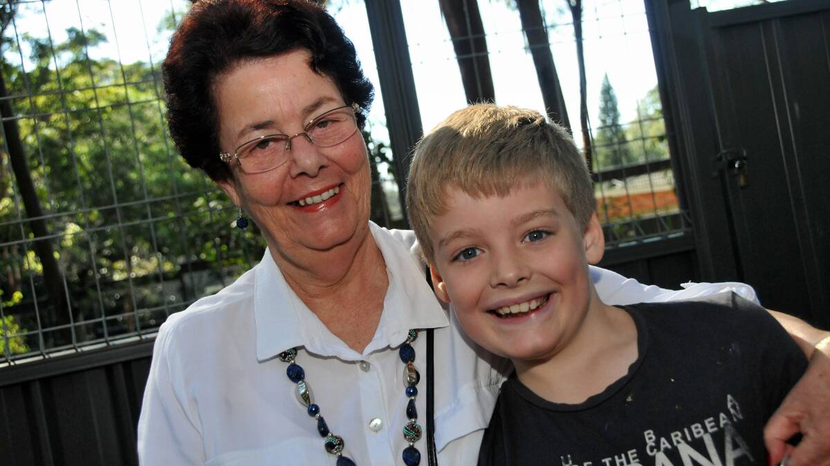 Dawn Woodhouse took her grandson Liam Maxwell to the Koala Hospital fun day on Saturday.
