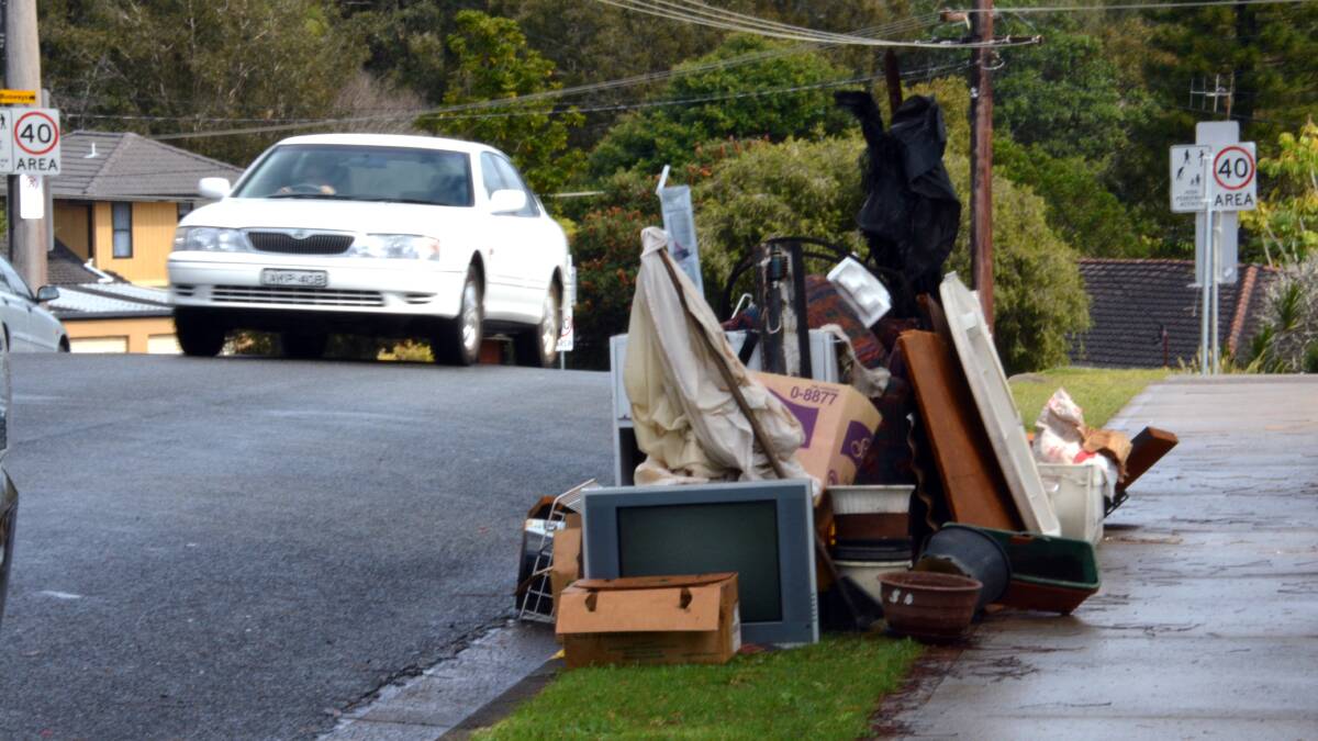 Kerbside clutter: Residents who failed to book in for council's final free kerbside bulky goods pick up by last Friday will now have to dispose of the items with a free tip ticket or pay $32 to have it removed.
