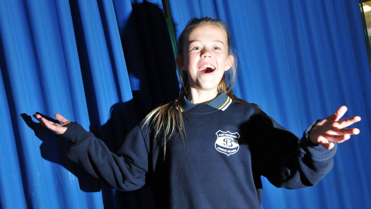 Singing sensation: Riley Paige of Port Macquarie has been chosen to perform at the Schools Spectacular.