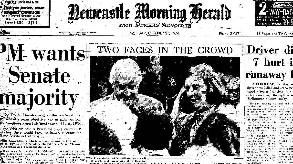 From the archives: Gough and Margaret Whitlam, October 21, 1974.