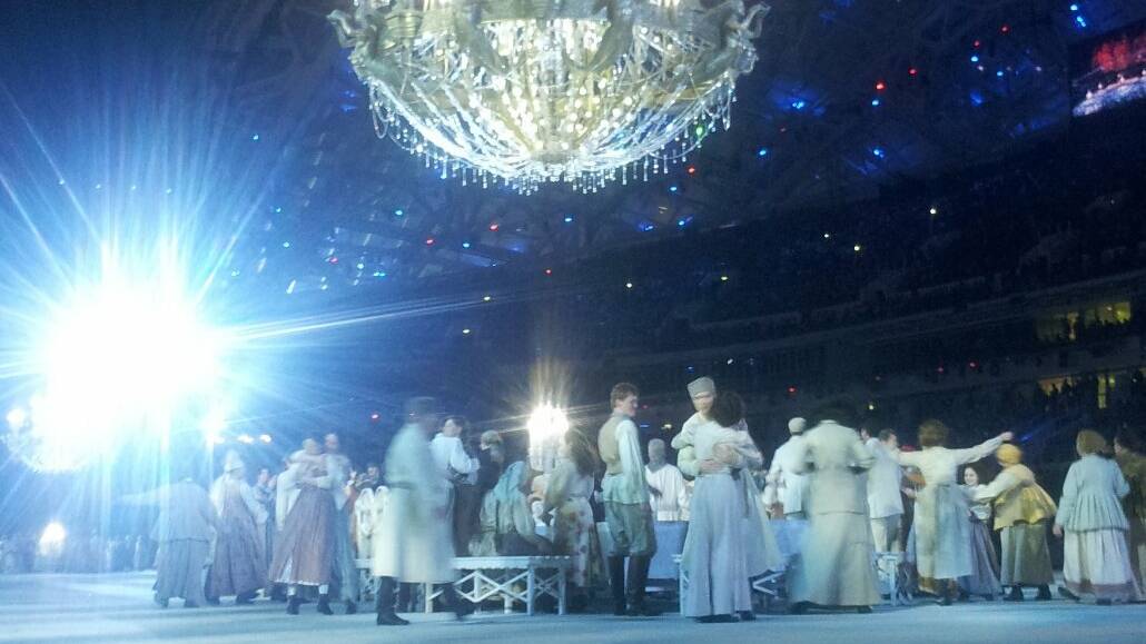 Behind the scenes at the Sochi Winter Paralympics opening ceremony. Pic: Trent Milton
