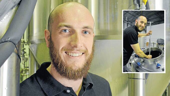 Brewing up a few: Nick Davies has plenty to do with beer.