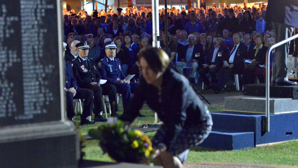 Port Macquarie dawn service 2014 on the Town Green. Pic: Peter Gleeson