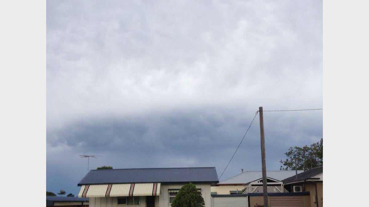 Pic: Adam Young snapped the clouds on the way to Kempsey.