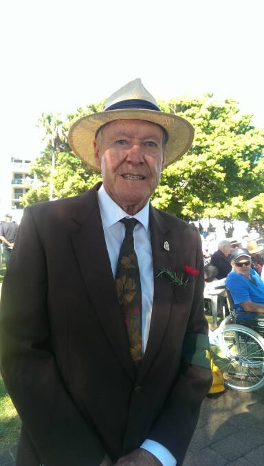 Tom Cornforth was a national serviceman with the navy in 1955-56 and his father was in World War 1. He says today is a day of remembrance. Pic: Lisa Tisdell