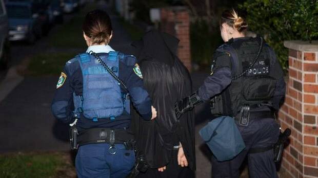 The execution of search warrants across Sydney's north-west suburbs. Photo: NSW POLICE MEDIA
