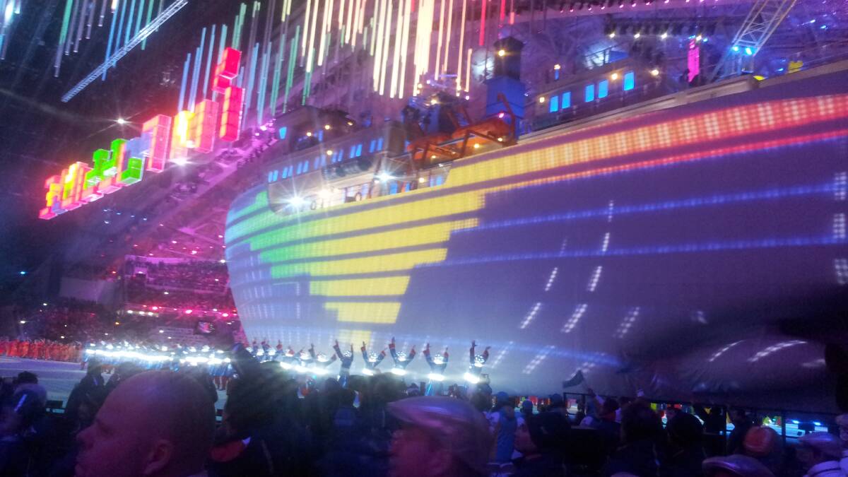 The closing ceremony at Sochi.
