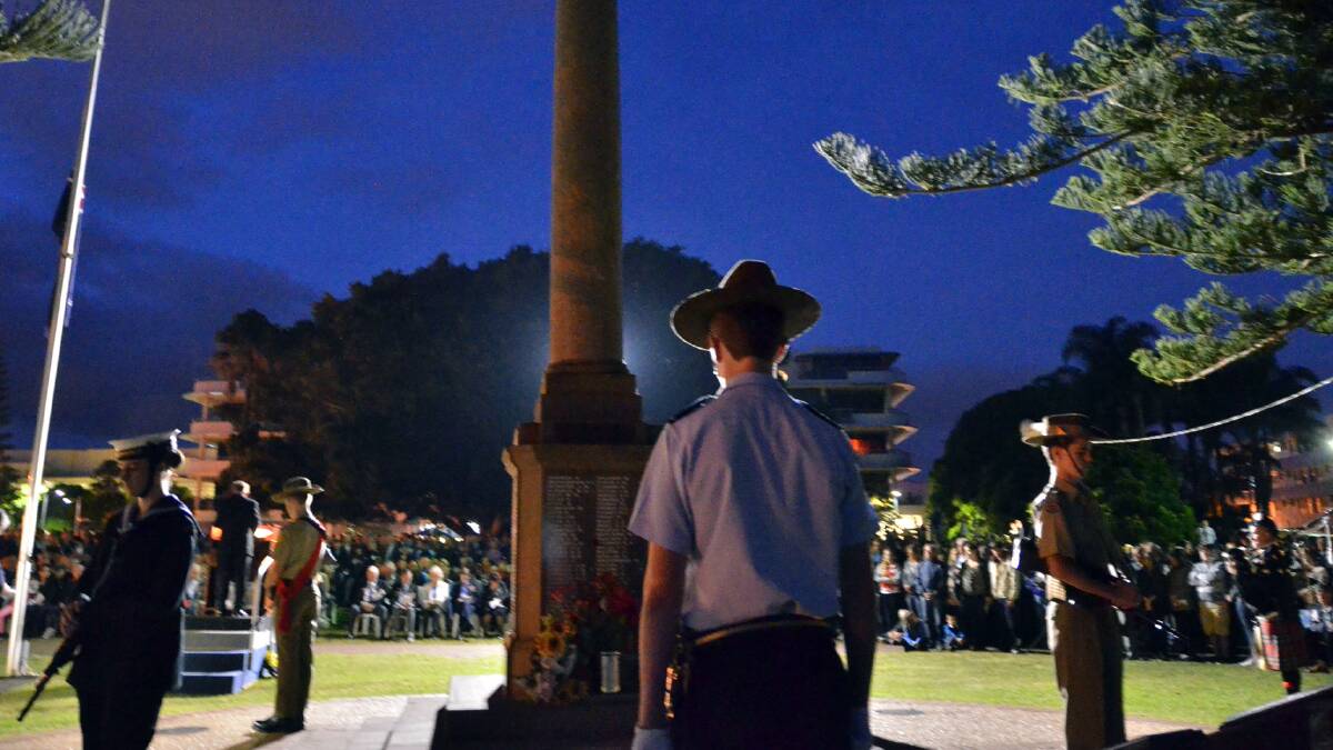 Port Macquarie dawn service 2014 on the Town Green. Pic: Peter Gleeson