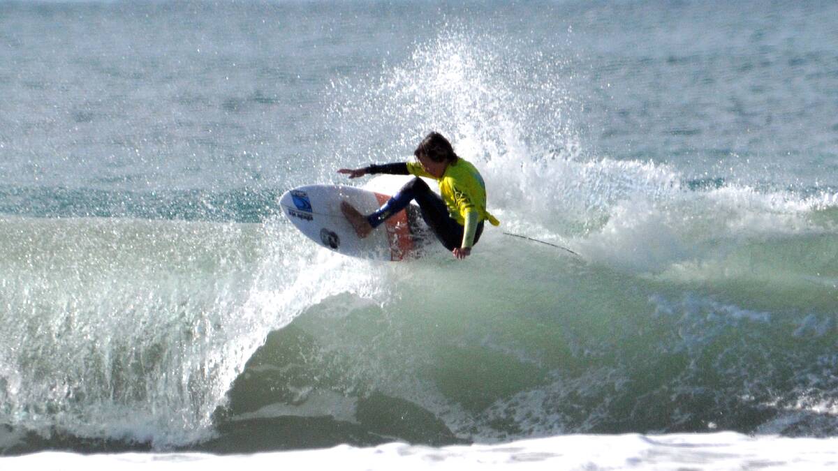 Just missed out: Jack Clarke has been knocked out of the NRMA NSW Junior Surf Titles