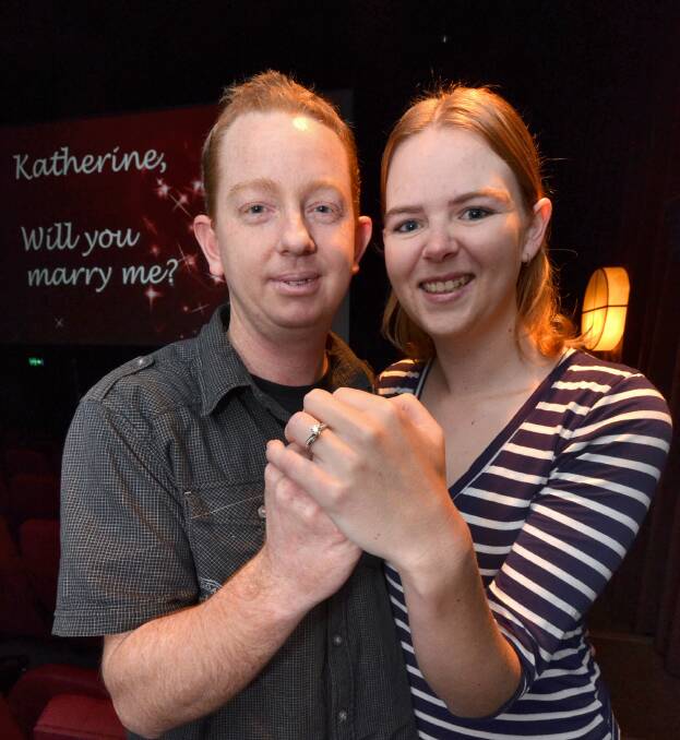 She said yes: Andrew McPherson and Katherine Owers.