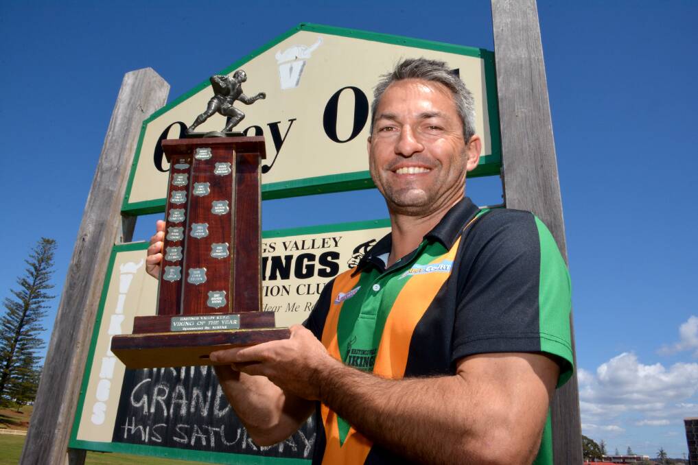 Best of the best: Gil Hopley won Viking of the Year on Saturday. Pic: MATT ATTARD