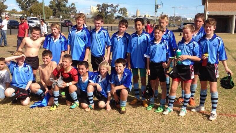 Still winners: The Kendall Primary School rugby league team were beaten at the death on Friday by Tamworth.