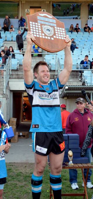 What a win: Matt Shipway celebrates Group 3 grand final success on Sunday. Pic: PETER GLEESON
