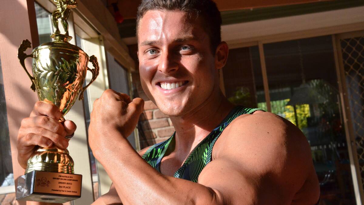 Dedicated: Port Macquarie's Jack Lipman is an up and coming bodybuilder. 		           Pic: NIGEL McNEIL