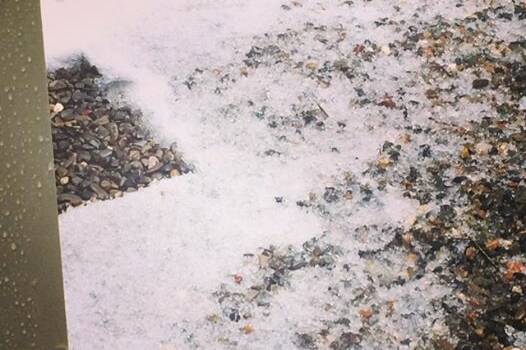 Stormy weather: A hailstorm is predicted to strike this afternoon.