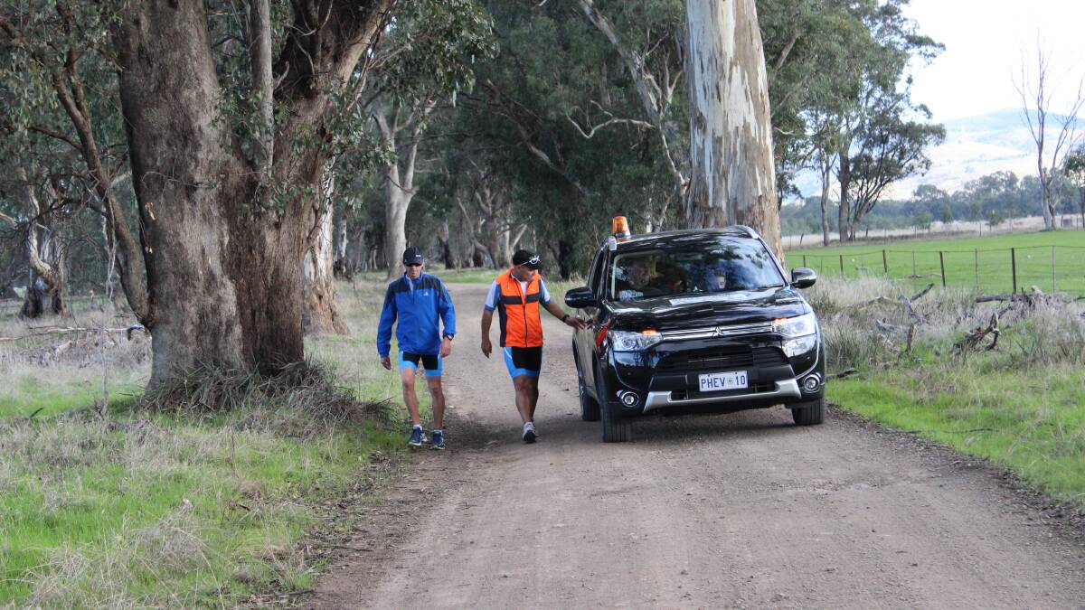 Tim Blair and Shane Taylor spent most of their time off road during day two of the Bluff to Bondi