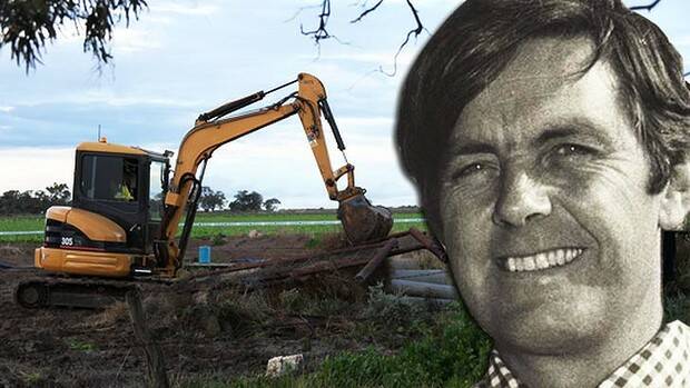 UNSOLVED MYSTERY: Last year police dug up a property near Hay in a bid to solve the Mackay murder mystery.