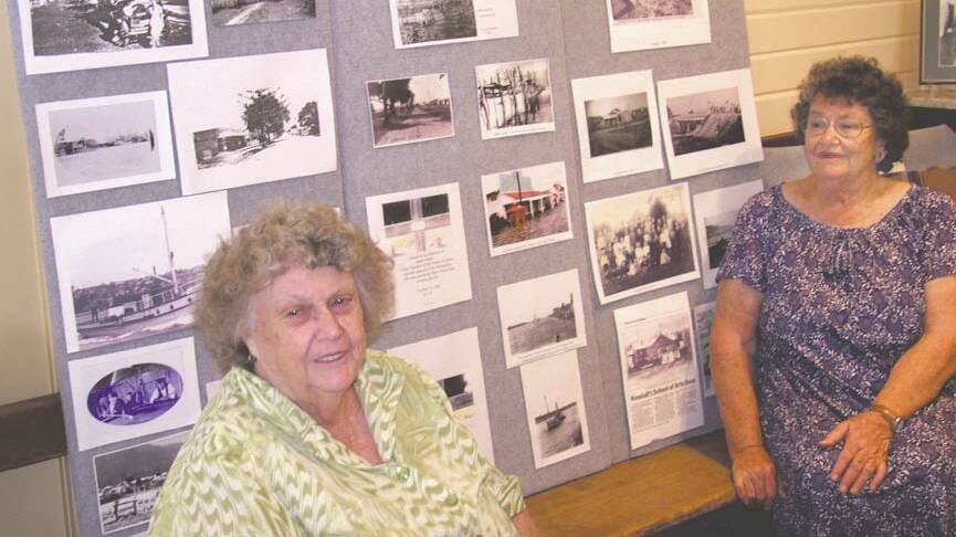 TREASURE: Pat Longworth, left, with fellow historian and friend Joyce Ormsby in 2012.