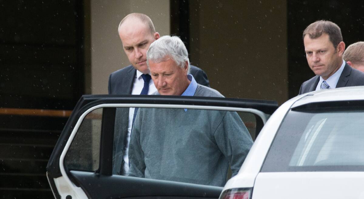 Bill Spedding at the time of his arrest last year.