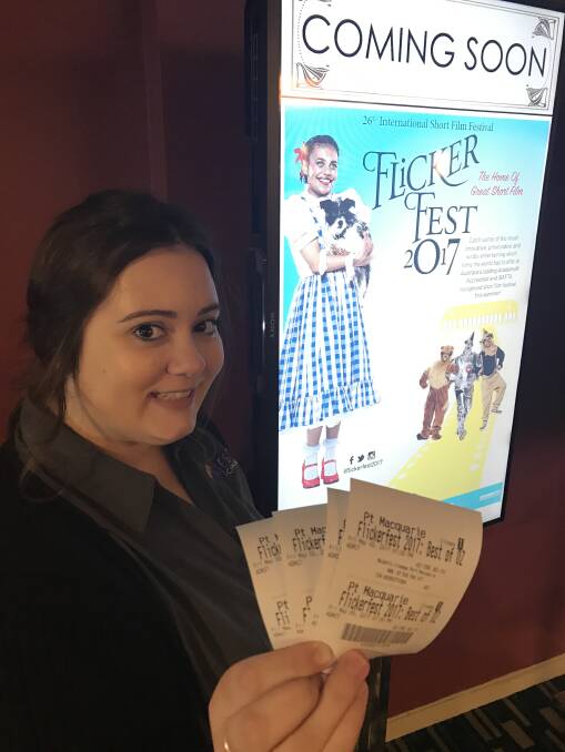 Grab your tickets: Majestic Cinemas Port Macquarie staffer Nicole Sellers hopes to sell plenty of tickets to this year's Flickerfest.