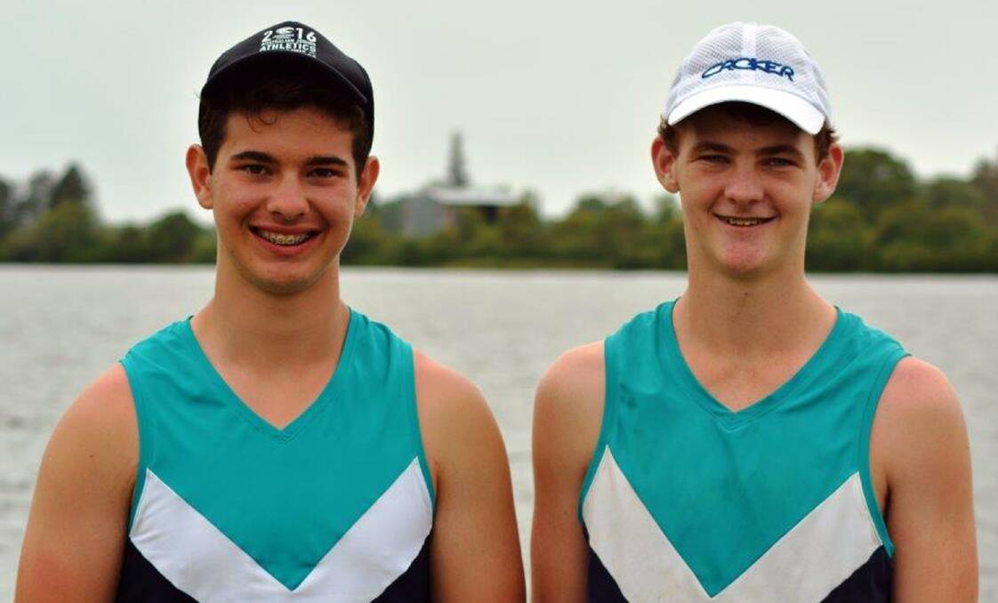 Strong performers: Blake McMillan and Matthew Catania are two of Port's best rowers.