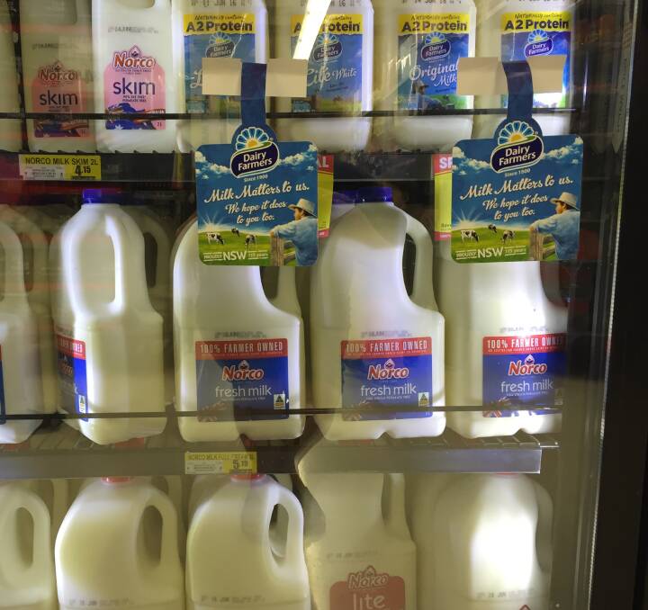 Only local: Wauchope IGA, as part of the Hastings Co-op, only stock local dairy products and milk, such as Norco and Dairy Farmers Photo: Letitia Fitzpatrick