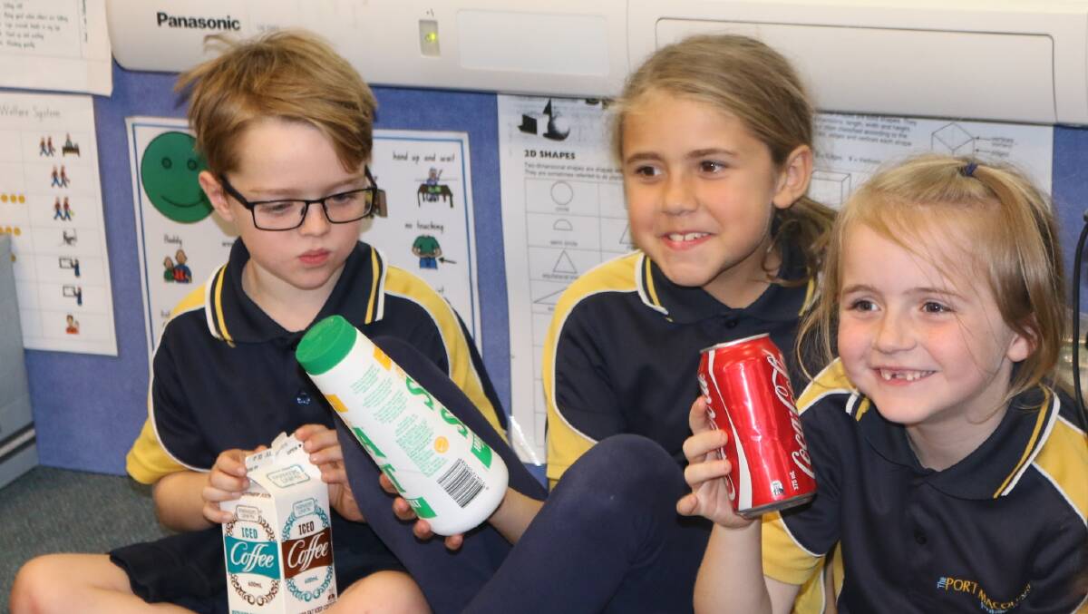 Ready to recycle: Students from Port Macquarie Primary enjoyed learning all about recycling.