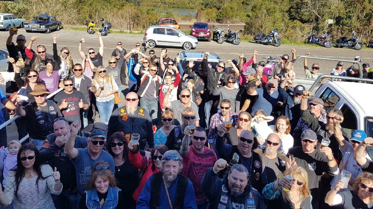 Lots of support: More than 150 people were in attendance for the Ride for Kenny fundraiser.