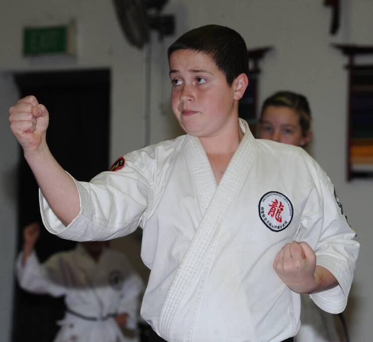 Discipline and confidence: Morrison McWhirter is one of Mid Coast Martial Arts Academy's students. Photo: Ivan Sajko