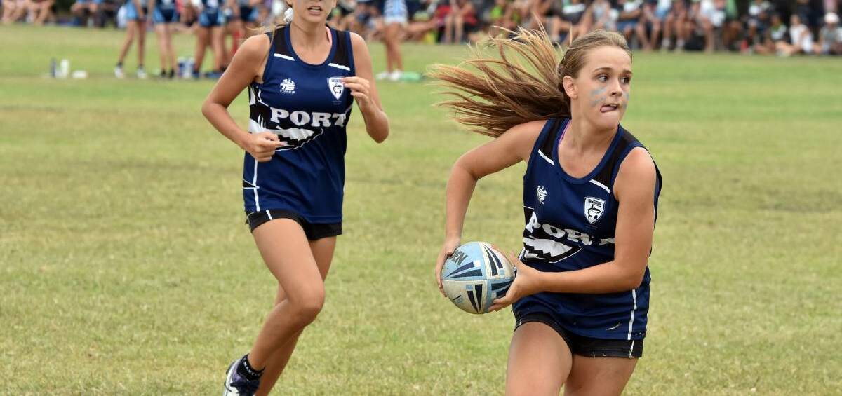 Junior touch: A Port Makos player at the Junior State Cup this year.