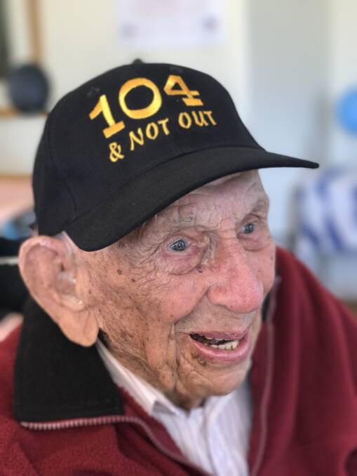 104 not out: Keith Dawson celebrated his 104th birthday on May 24. Photo: Matt Attard