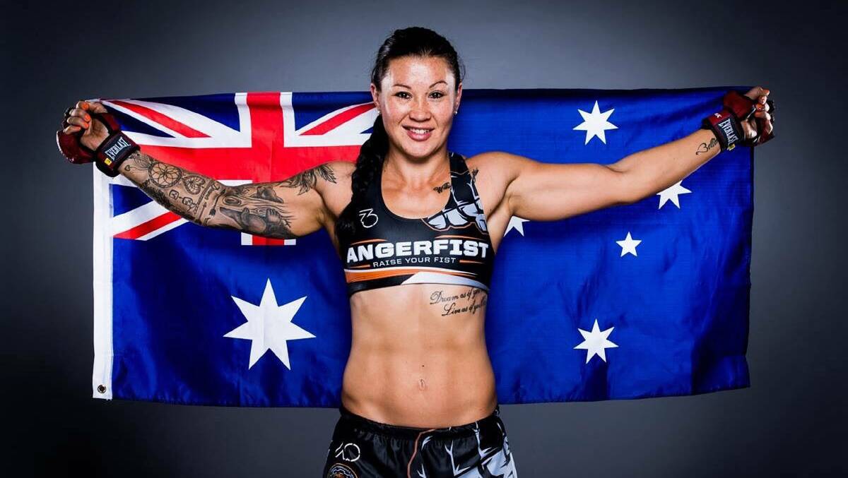 Always remember: Arlene Blencowe will fight in the US for a world title in MMA, but says she will always be grateful to Port Macquarie. Photo: Lucas Noonan