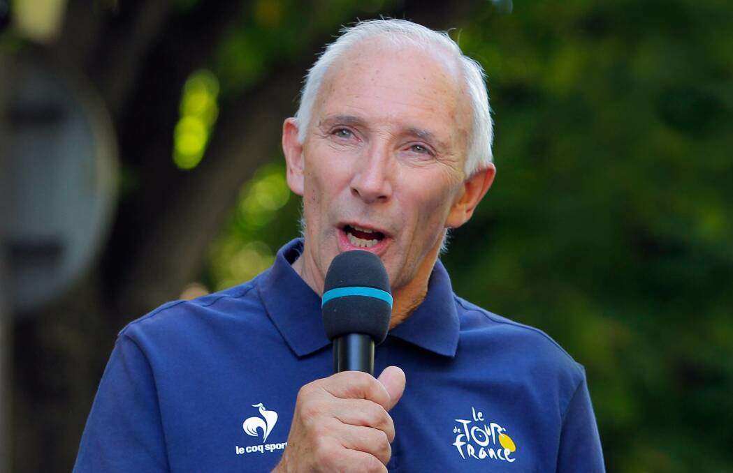 Legendary voice: Port Macquarie resident Steve Johns will ride with this man, Phil Liggett, on the Gold Coast. Photo: Getty Images