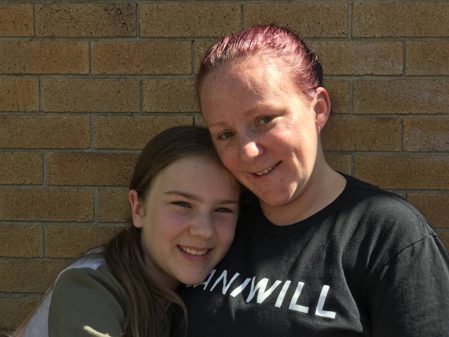 Cady can: And she will rise above bullying, thanks to help from I Can I Will. Her mum, Amy Ardrey, is her support. Photo: Matt Attard