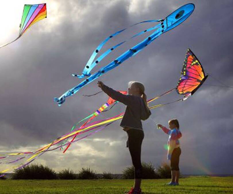 Soaring high: Kids and adults are invited to the Lions Club Flying High kite festival this Sunday at Lions Park, overlooking Town Beach.