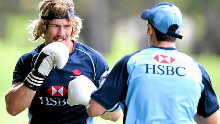 Back to work: Utility back Berrick Barnes, who has played just 20 minutes this season. Photo: Anthony Johnson 