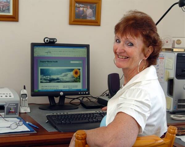 Helping hand: Hastings Mental Health Support Group leader Sheila Openshaw has launched a new website for people in the region.