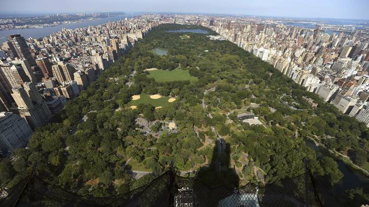 A view of Central Park from the 85th floor of the One57 tower.
