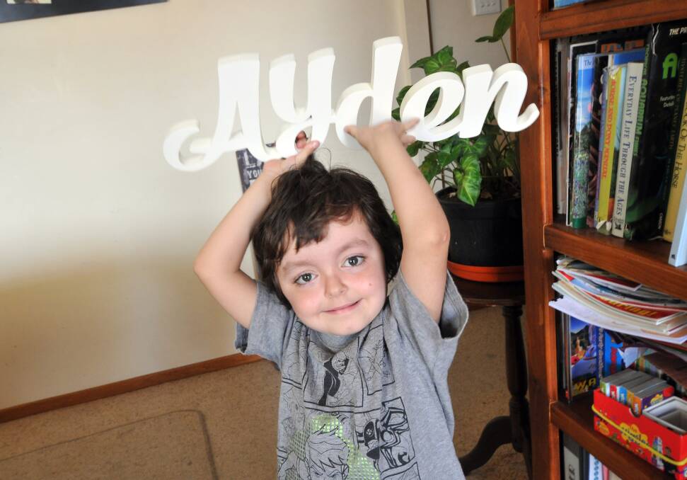 New life: Little Ayden Bird is bursting with energy and a new found thirst for life after a much-needed liver transplant in December.
