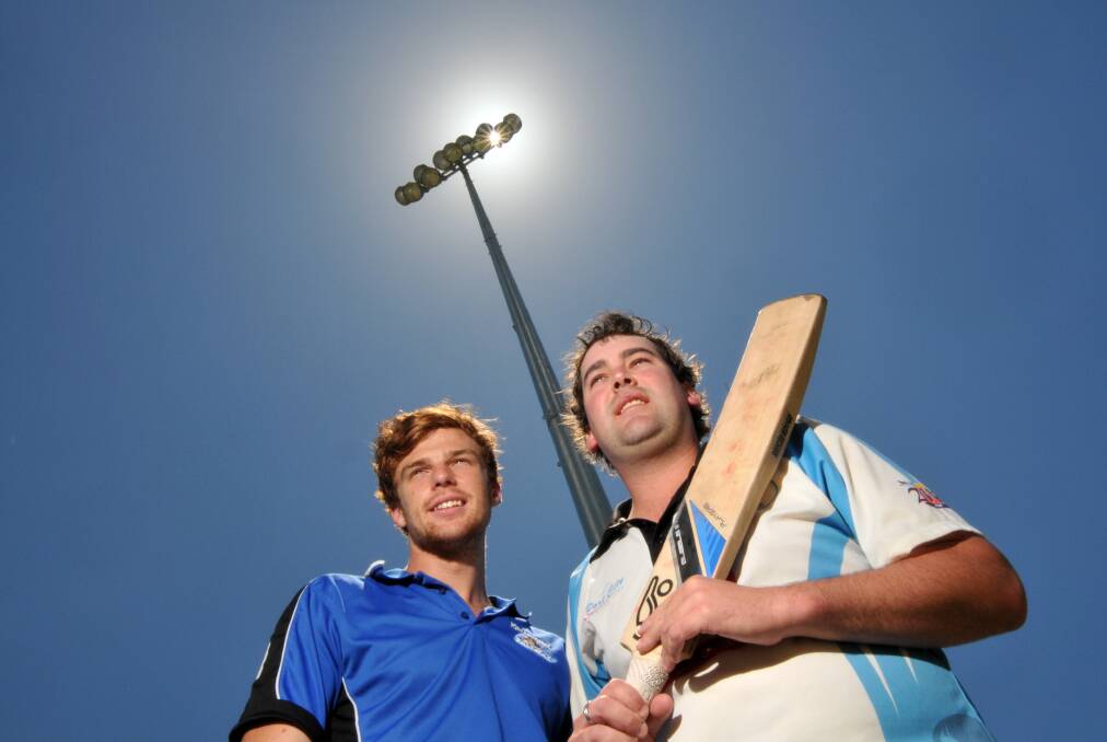 Runs aplenty: Port Pirate Ethan Durbridge, left, Port City Leagues Magpie Tim Harris can't wait to hit out in the Twenty20 format tomorrow.                                             Pic: PETER GLEESON