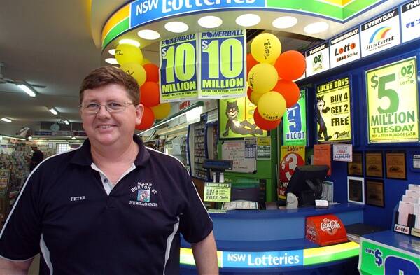 Onwards and upwards: Blair’s Newsagency’s Peter Thompsett says it’s business as usual following the sale of NSW Lotteries to Tatts.