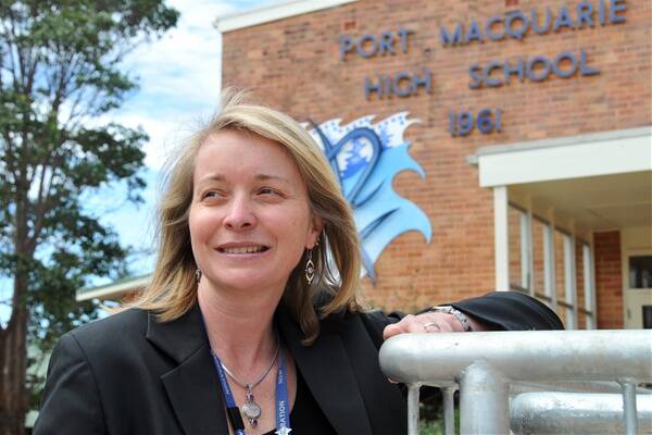 At school: Port Macquarie High School teacher Amanda Leach has some concerns about the new national curriculum.